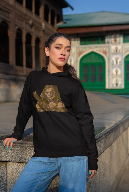 THEA GIRL WITH A GUN HOODIE