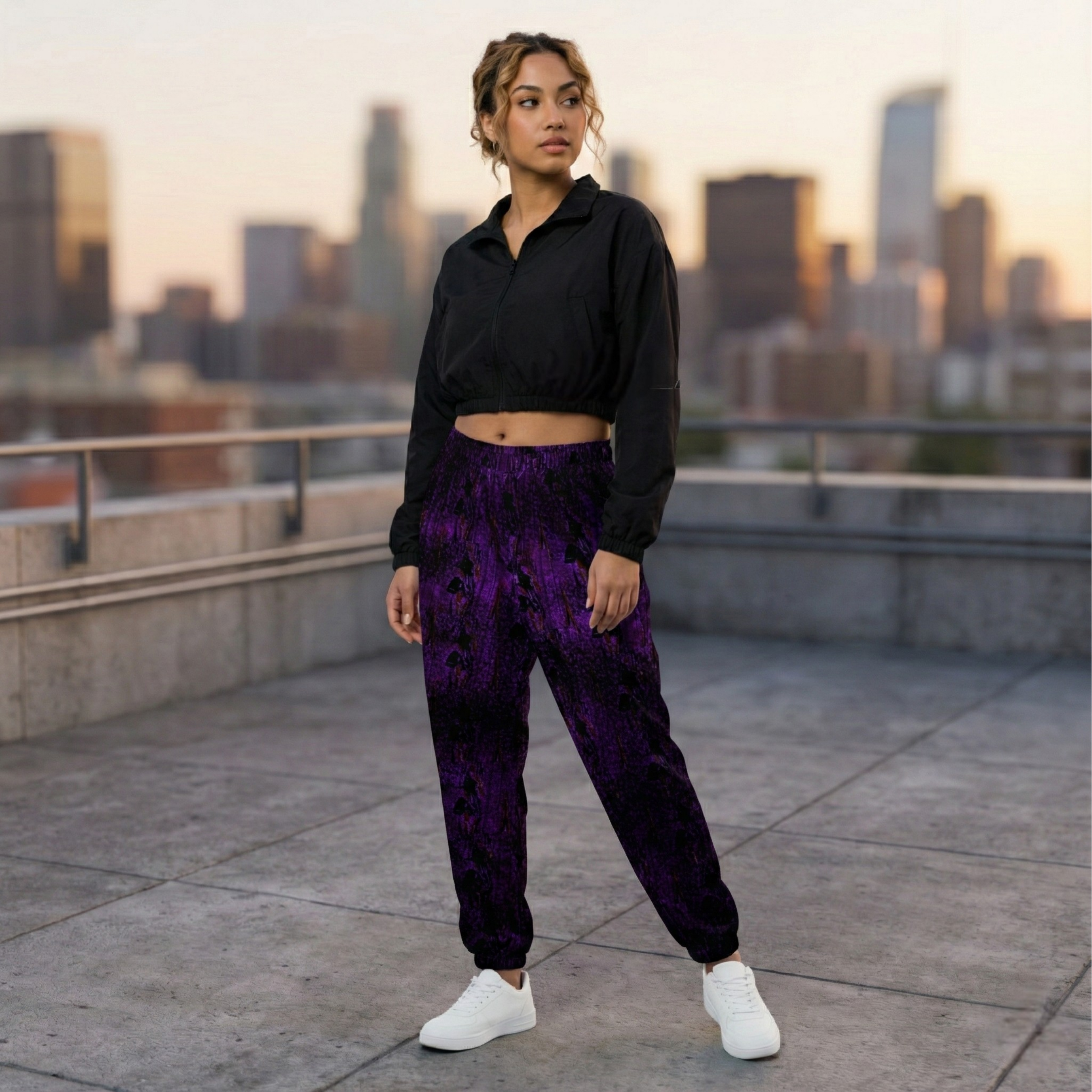 DARK PURPLE SWEATPANTS