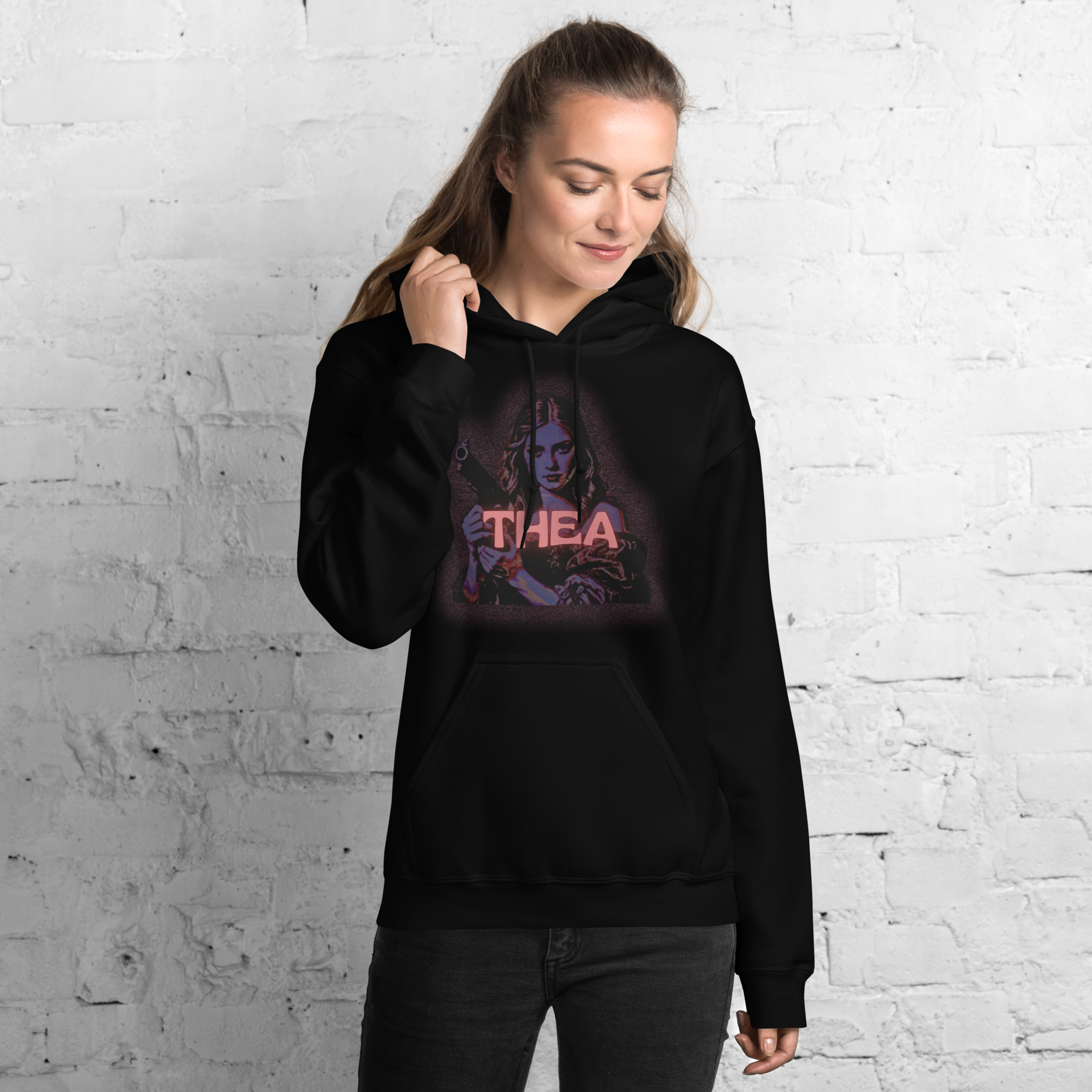 THEA GIRL WITH A GUN ALTERNATIVE VERSION HOODIE